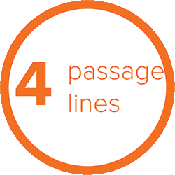 Four pasage lines Four passage lines