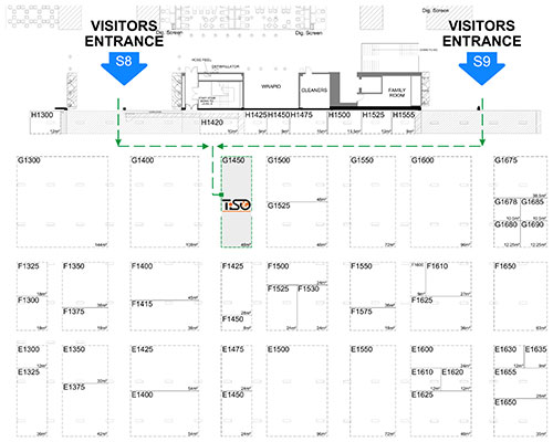 The scheme to the stand of TiSO on IFSEC-2017